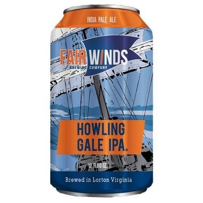 Fair Winds Howling Gale IPA can