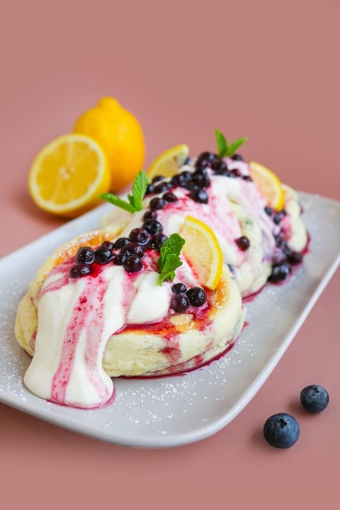 Lemon Blueberry Ricotta Cloud Pancake [Flavor of the Month]