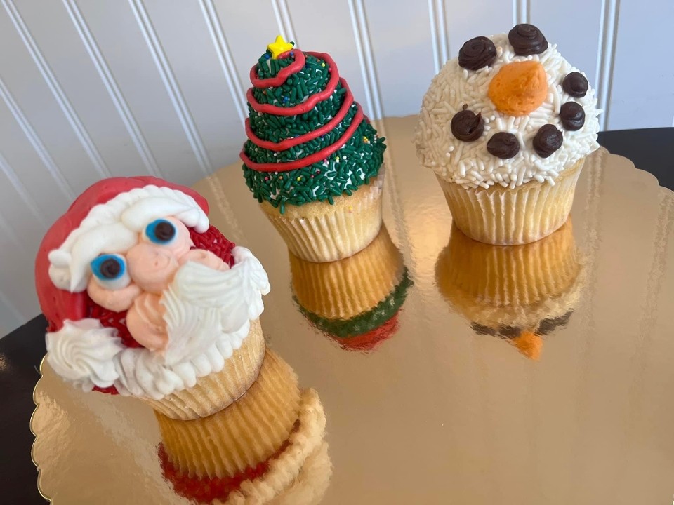 6 Pack Cupcakes - Christmas
