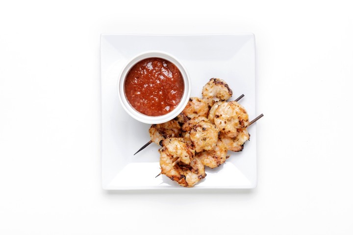 Mini Cajun Shrimp Skewers