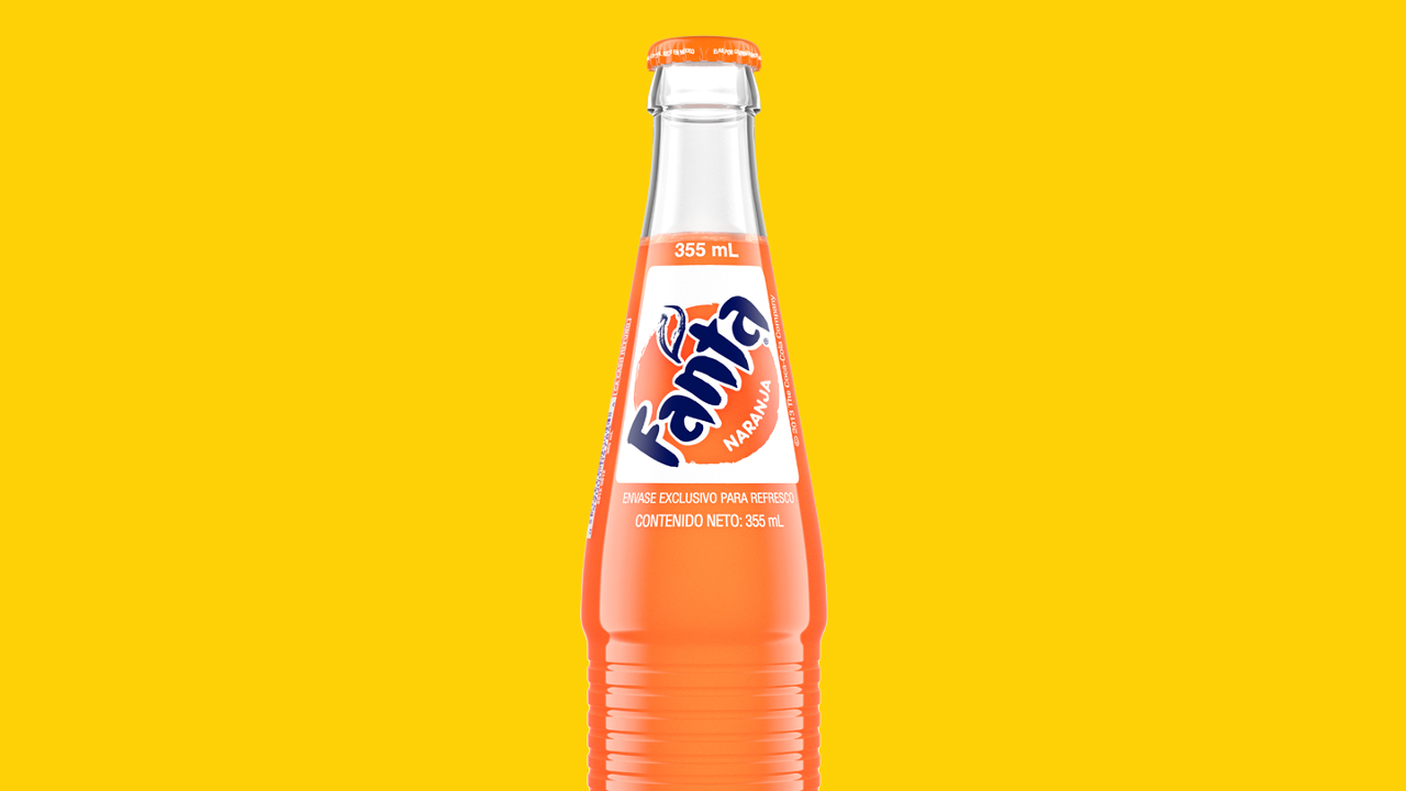 Fanta Orange Bottle