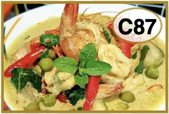 # C87 Stir-Fry Green Curry Seafood