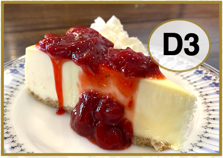 # D3 Strawberry Cheesecake