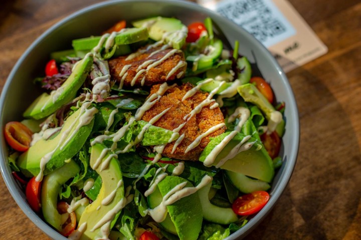 SALMON CAKE SALAD