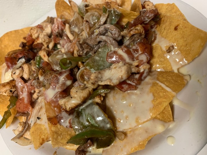 Fajita nachos