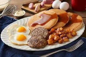 Eggs, Potato, Meat, & French Toast or Pancake