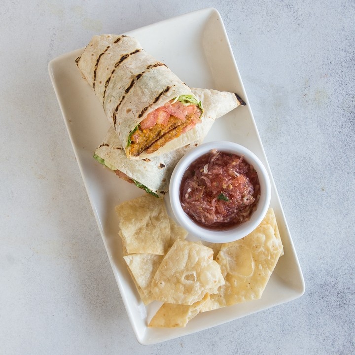 Veggie Burger Wrap