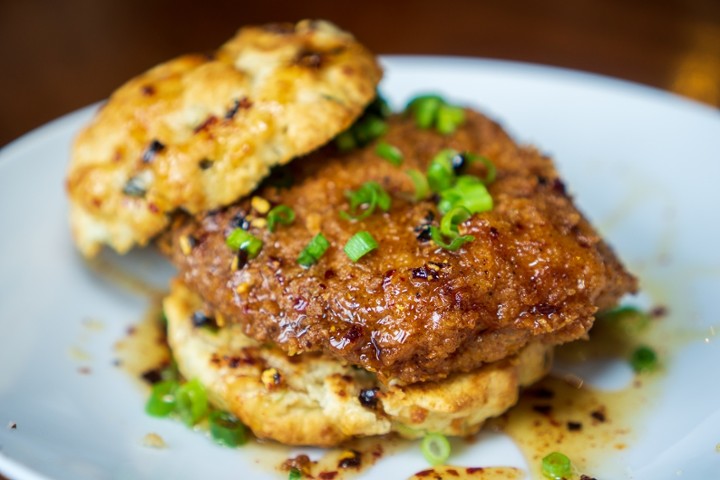 CLUCK IT! Fried Chicken & Biscuit Sandwich