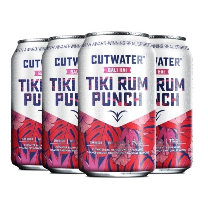 Cutwater Tiki Rum Punch 4pk