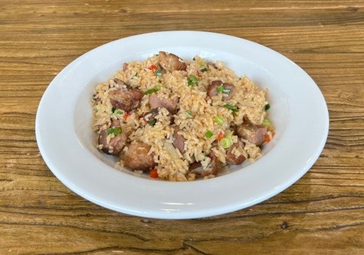 Pork Chunks Fried Rice