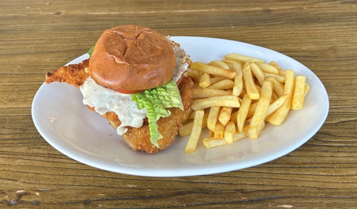 Fried Chicken Sandwich with Cheese