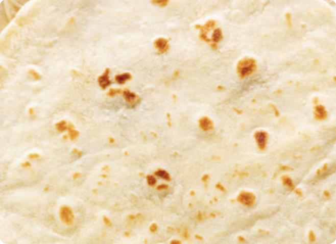 1/2 dozen flour tortillas