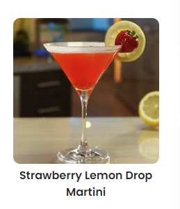 Strawberry Lemon Drop Martini