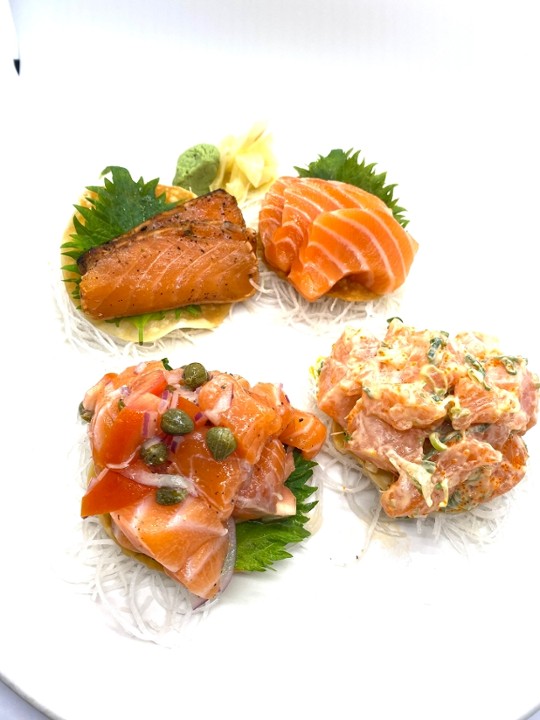 Salmon Quartet Sashimi