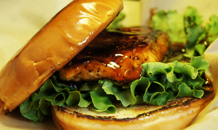 Teriyaki Salmon Sandwich