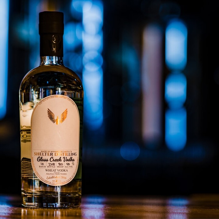 Glass Creek Vodka Bottle