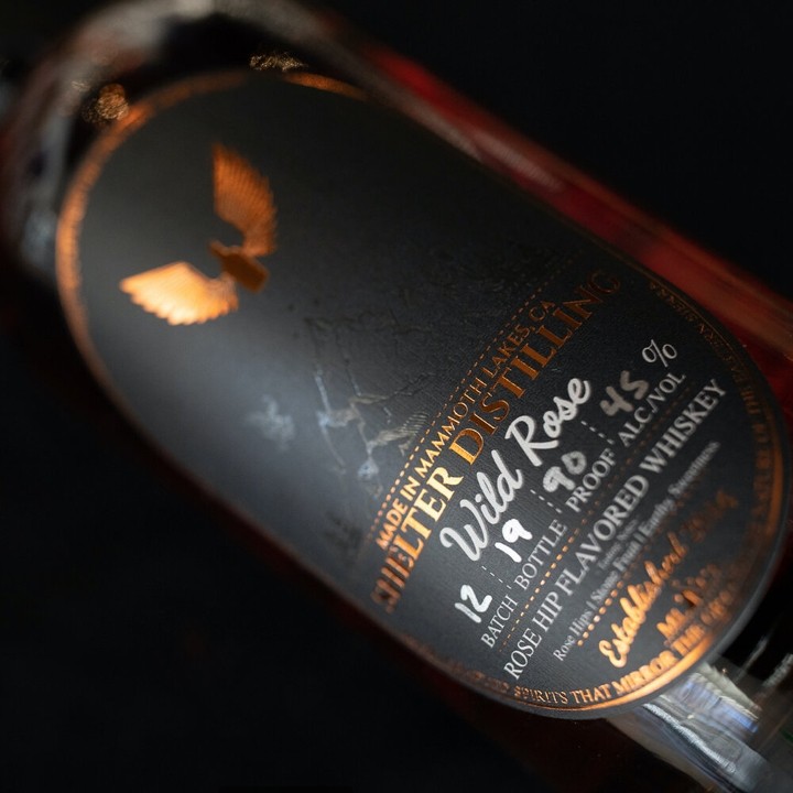 Wild Rose Whiskey Bottle