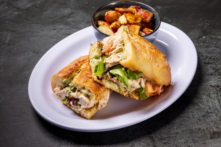 Fried Chicken sandwich and one side box