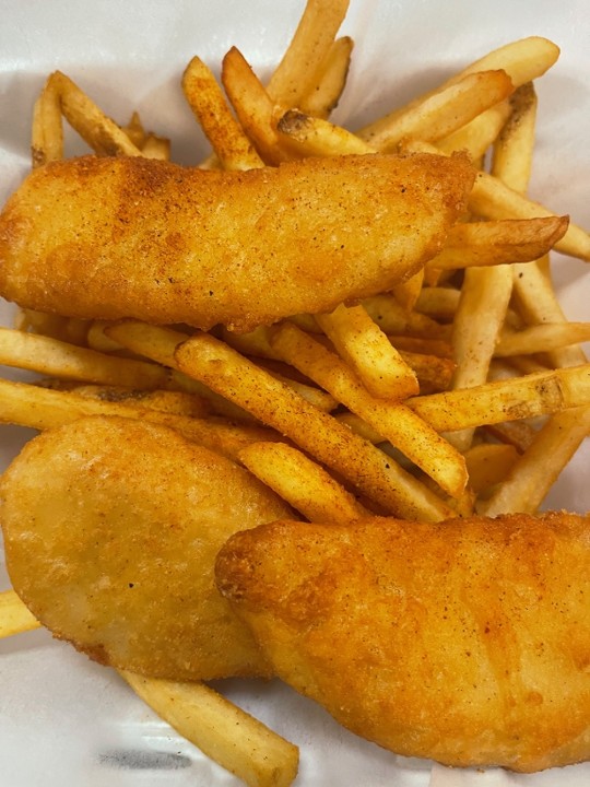 Cod Fish  n' Chips w/ cajun fries