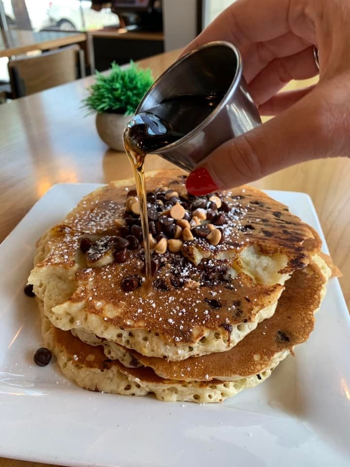 Chocolate Chip Peanut butter Pancakes