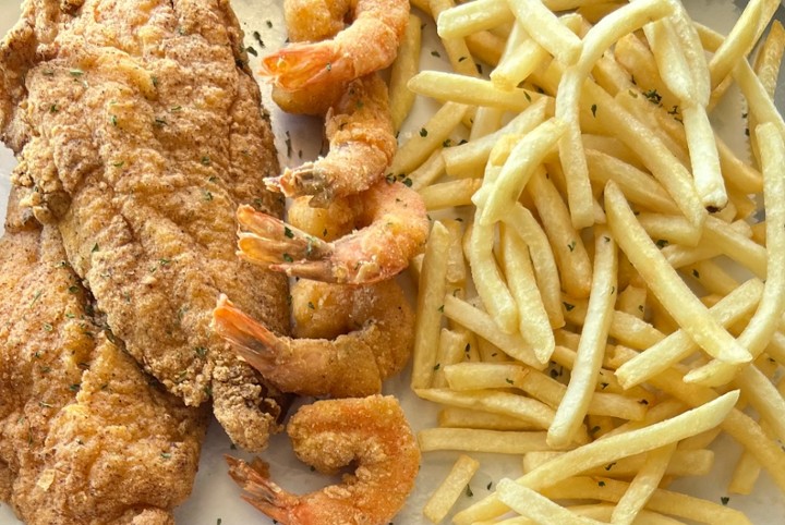 Fried Catfish + Shrimp