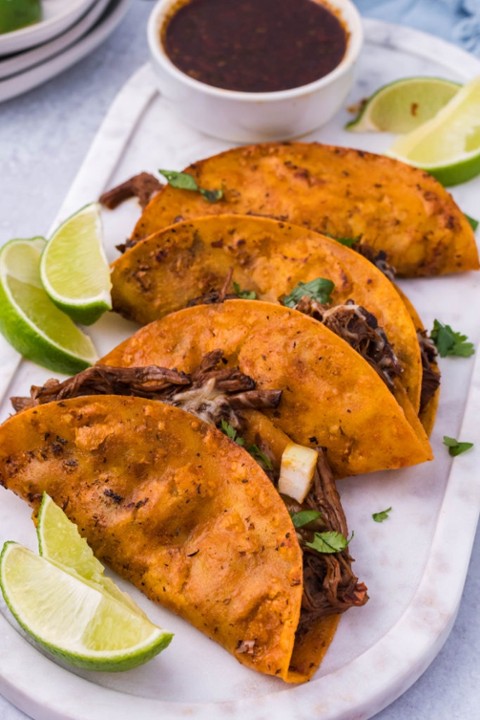 Tijuana Style Birria Tacos - 3 Tacos