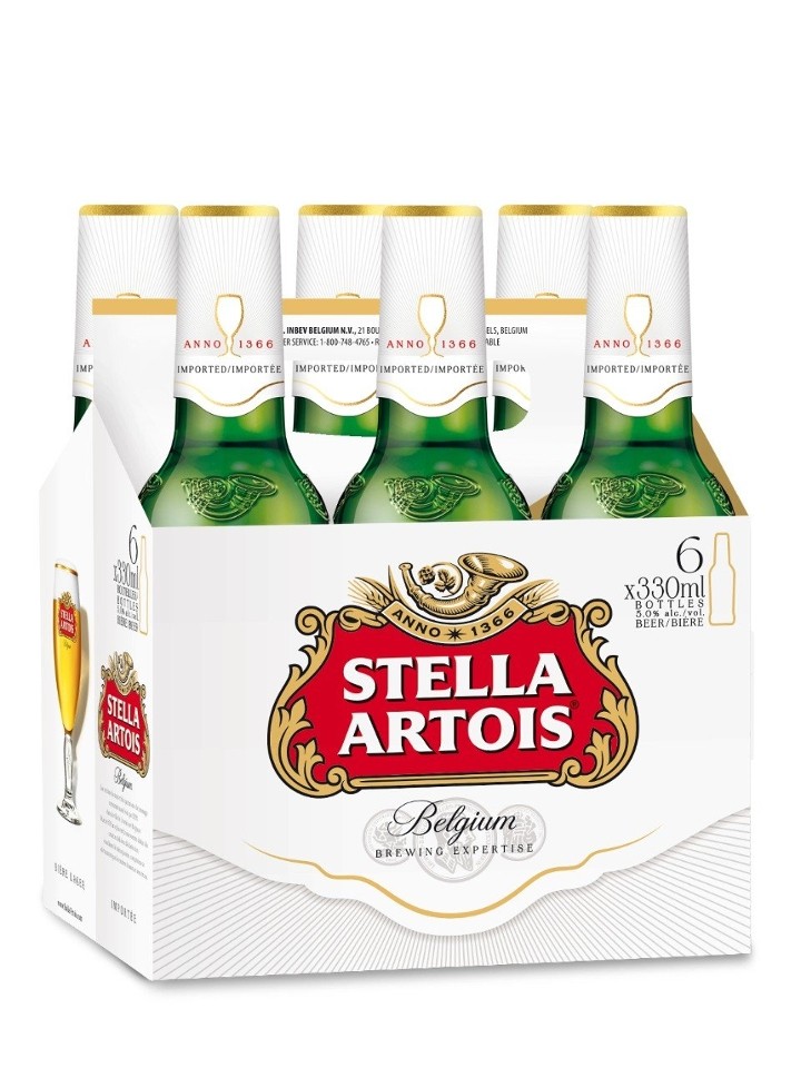 6 - Pack Stella Artois Bottles