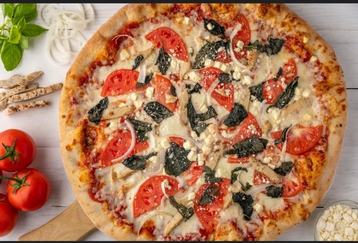 10" Cauli Grecian Chicken Pizza