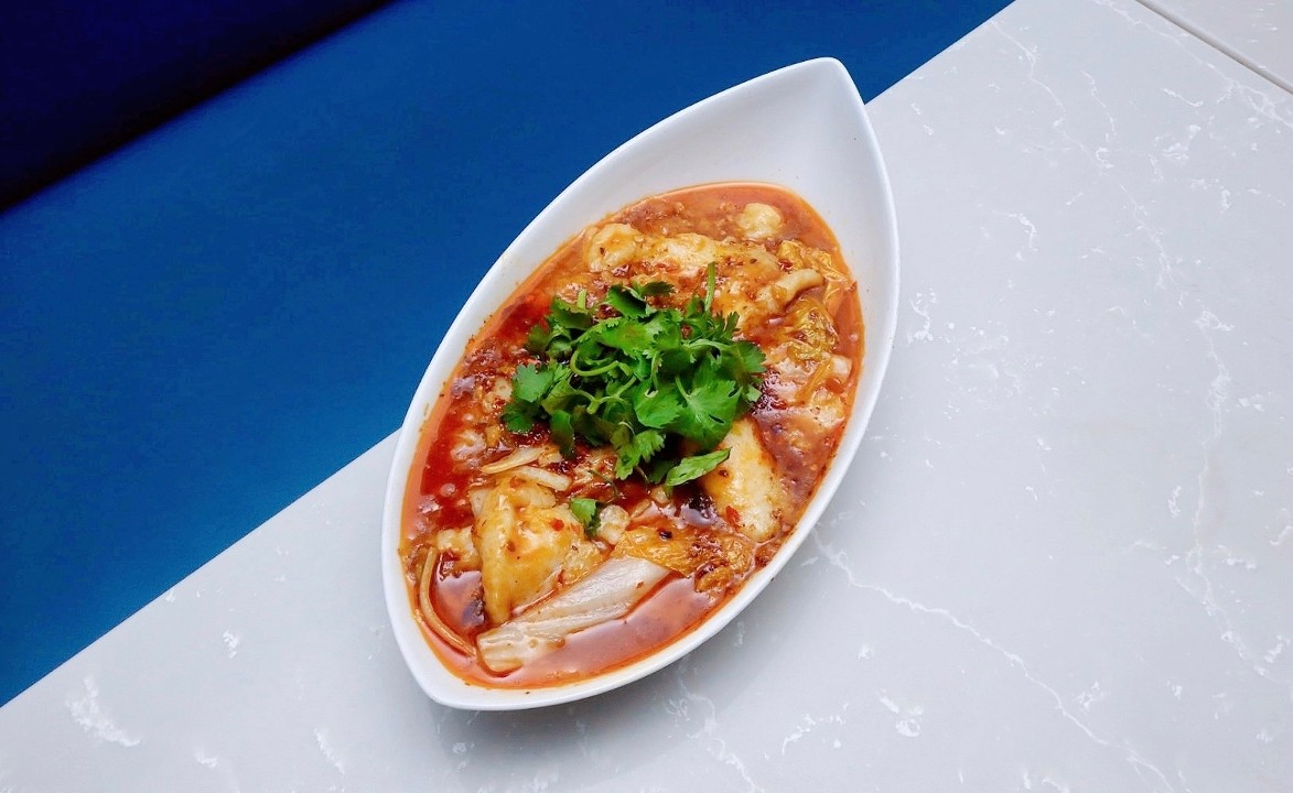 Stewed Fish Fillet in Hot Chili Soup水煮鱼柳