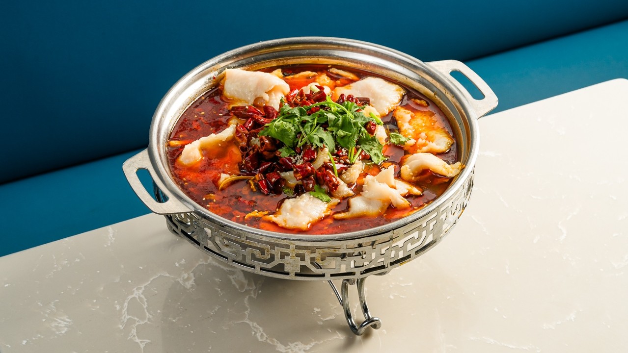 Stewed Fish Fillet in Chili Soup Jiangbei Style江北水煮鱼