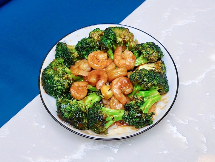 Lunch Shrimp with Broccoli午餐芥兰虾
