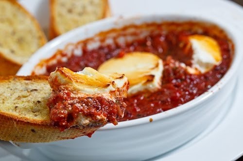 Baked Goat Cheese Marinara Dip