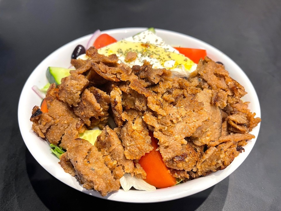 L10 Salad with Meatless Gyro
