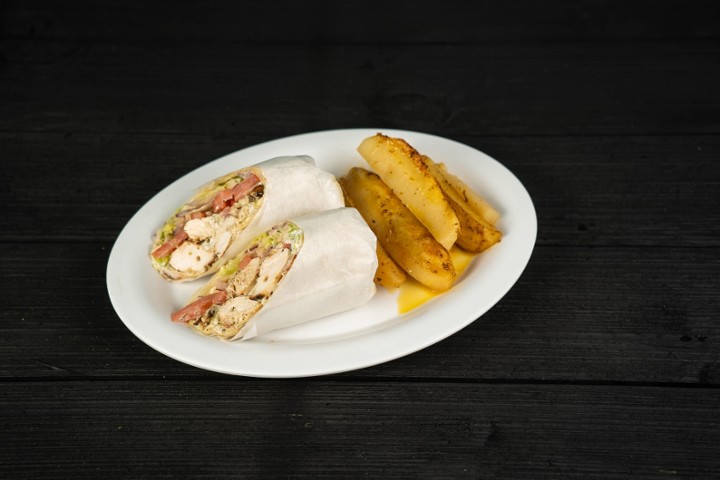 Chicken or Pork Souvlaki Wrap