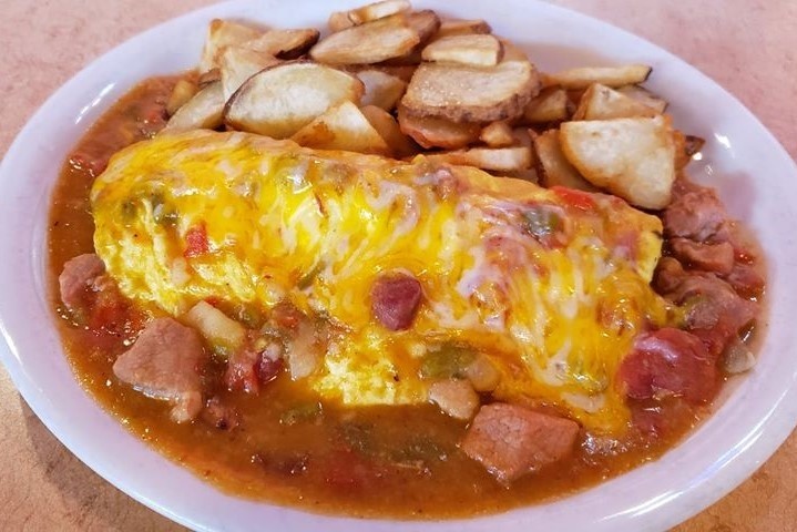 #60 Green Chile Stew Omelet