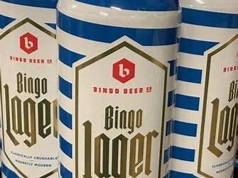 Bingo Lager Can 160z.