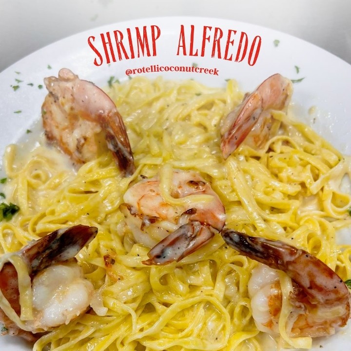 Shrimp Pasta Alfredo (5 Jumbo Shrimp)