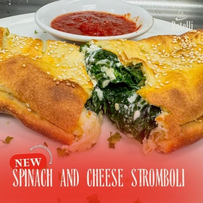 Spinach and Cheese Stromboli