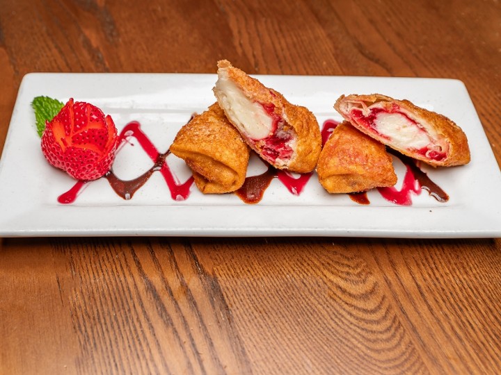 Chimichanga Raspberry Cheesecake