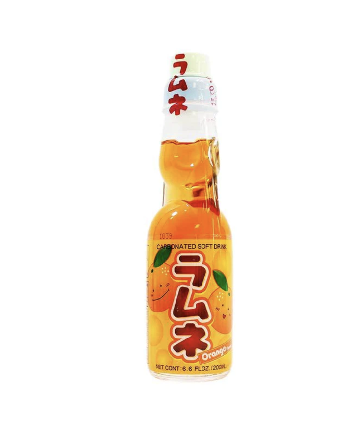 Japanese Ramune Soda Orange 6.6oz