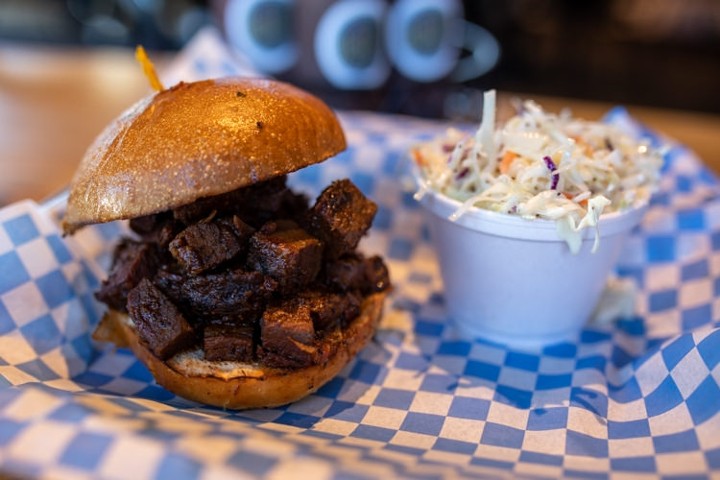 Chopped Brisket Sandwich