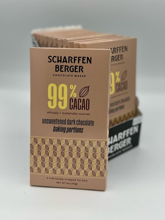 Unsweetened Scharffen Berger Baking Bar (4 oz)