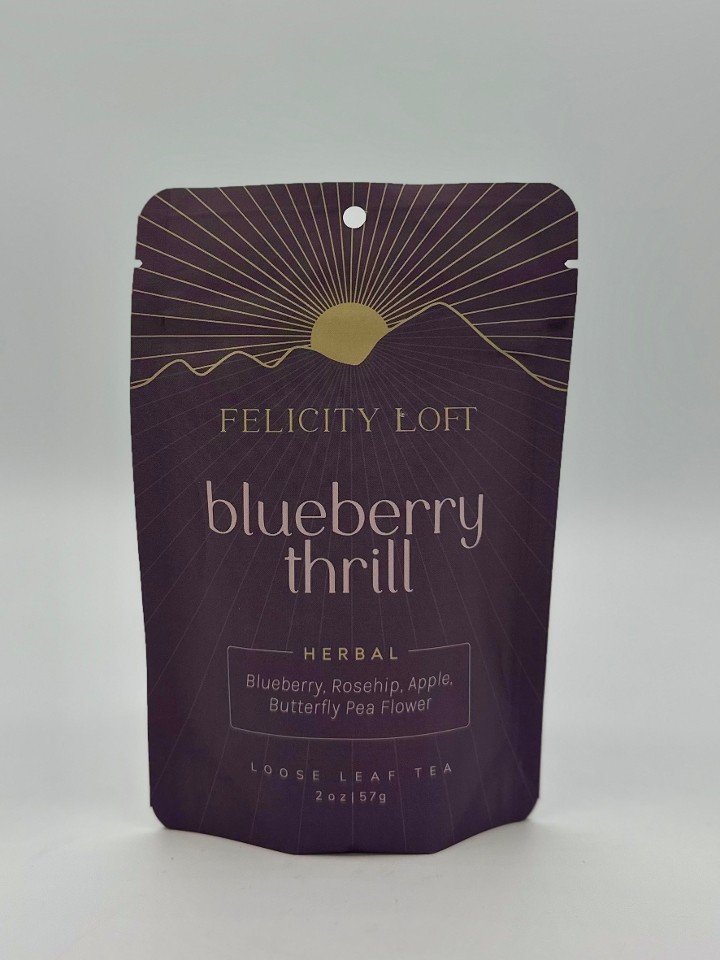 Felicity Loft - Blueberry Thrill Herbal Tea - 2 oz