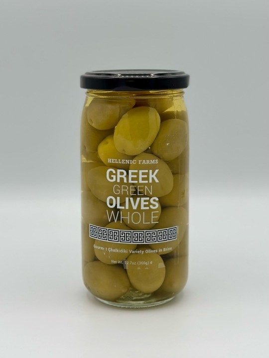 Hellenic Farms Greek Green Olives (Whole)