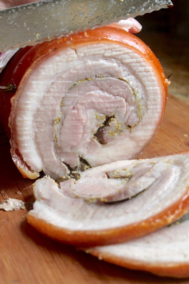 Pork Shoulder (Porchetta) Adobo, Roasted Garlic & Natural Juices (8 ppl)