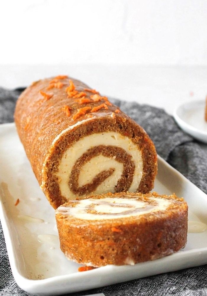 Carrot Cake Souffle Roll