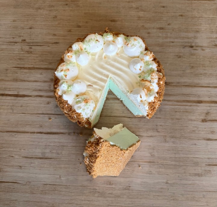 Whole Key Lime Softserve Pie (Vegan)