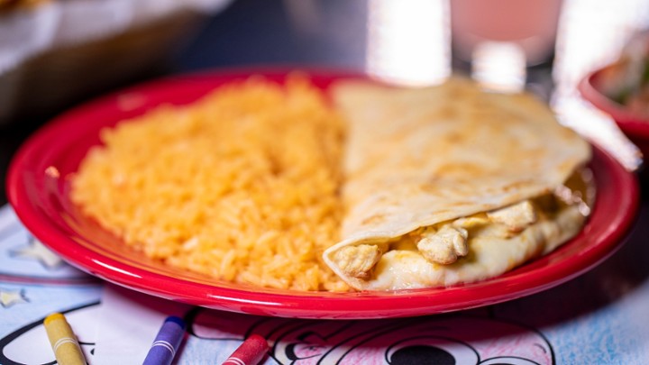 Kids Grilled Chicken Quesadilla