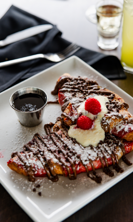 Raspberry Croissant French Toast
