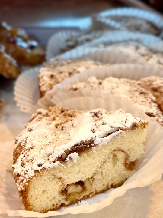 SLICE APPLE CRUMB CAKE